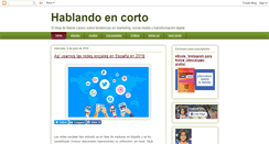 Desktop Screenshot of hablandoencorto.com