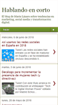 Mobile Screenshot of hablandoencorto.com