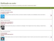 Tablet Screenshot of hablandoencorto.com